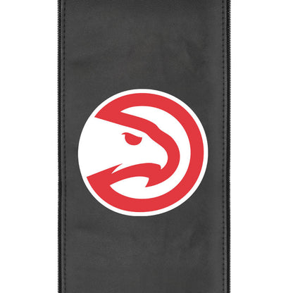 Silver Loveseat with Atlanta Hawks Logo