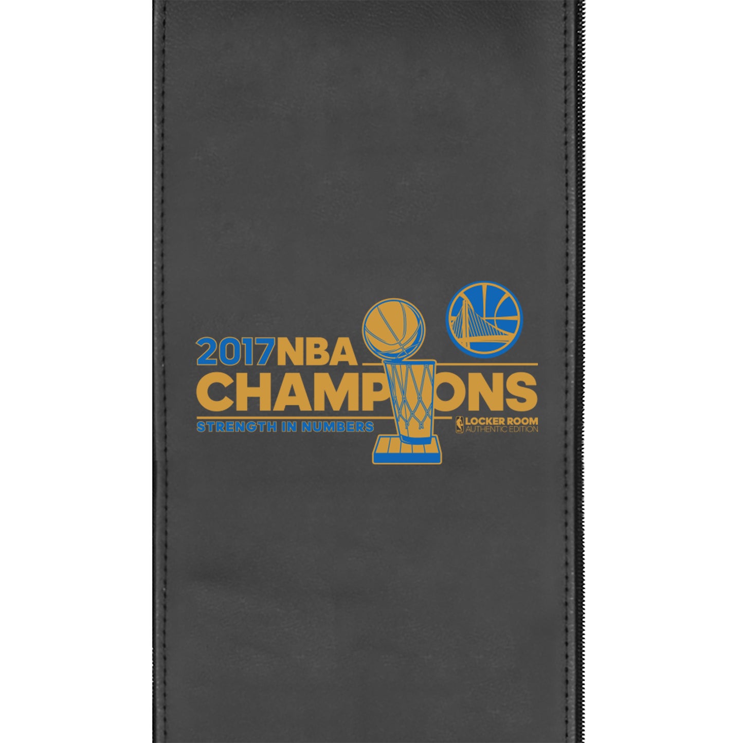 Silver Club Chair with Golden State Warriors Champions Logo