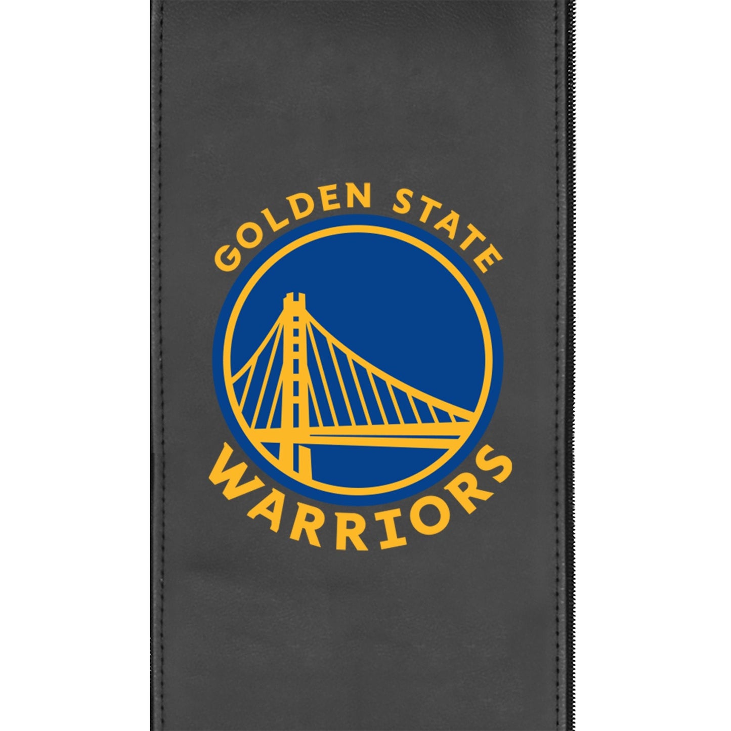 Silver Loveseat with Golden State Warriors Global Logo
