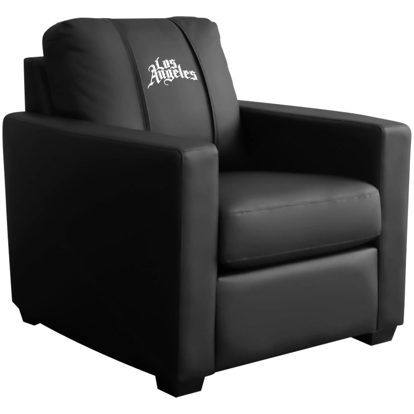 Silver Club Chair with Los Angeles Clippers Alternate Logo