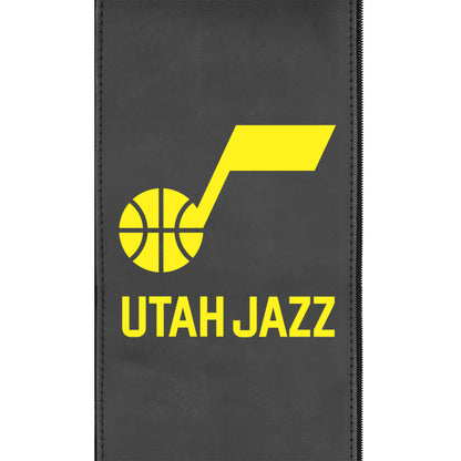 Silver Loveseat with Utah Jazz Global Logo