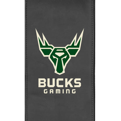 Silver Sofa with Bucks Gaming Global Logo [Can Only Be Shipped to Wisconsin]