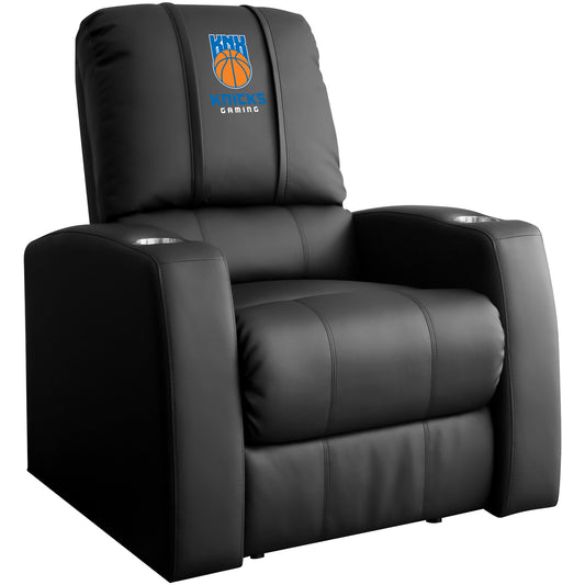 Relax Home Theater Recliner with Knicks Gaming Global Logo