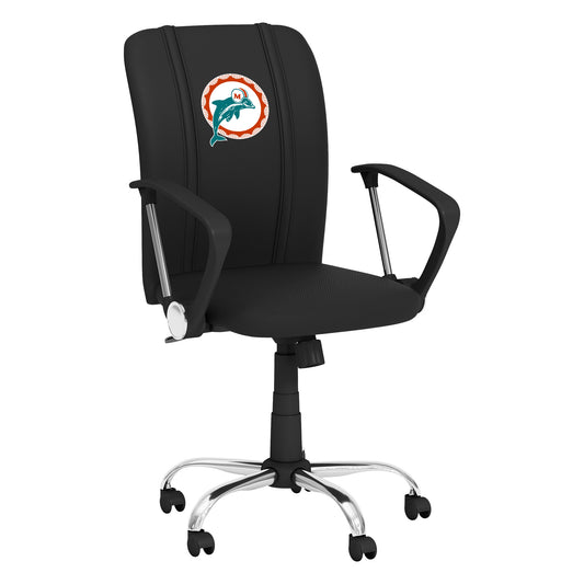 Curve Task Chair with  Miami Dolphins Alternate Logo