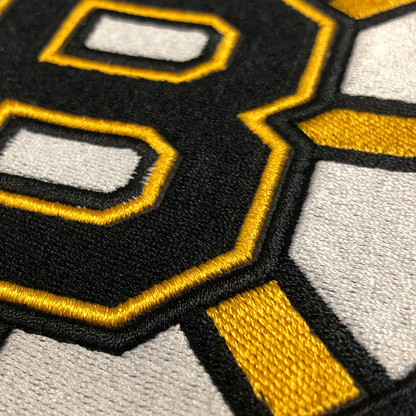Silver Sofa with Boston Bruins Logo