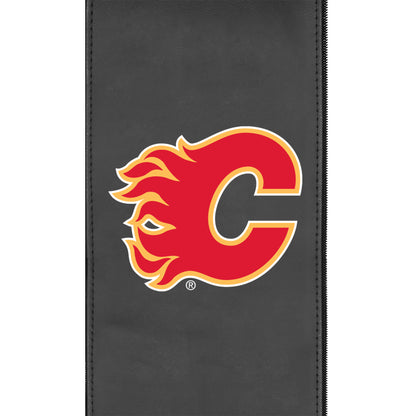 Silver Club Chair with Calgary Flames Logo