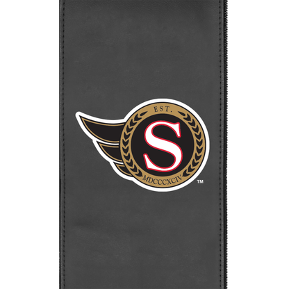 Silver Loveseat with Ottawas Senators Secondary Logo