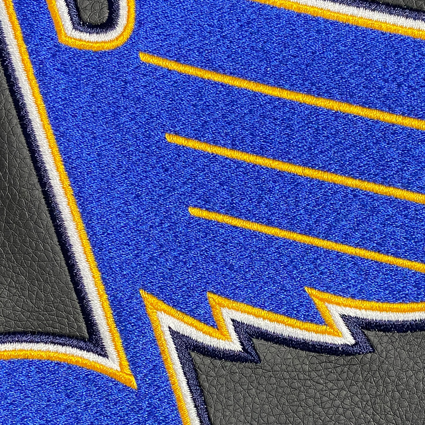 Silver Sofa with St. Louis Blues Logo