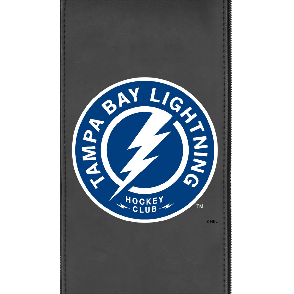 Silver Loveseat with Tampa Bay Lightning Alternate Logo