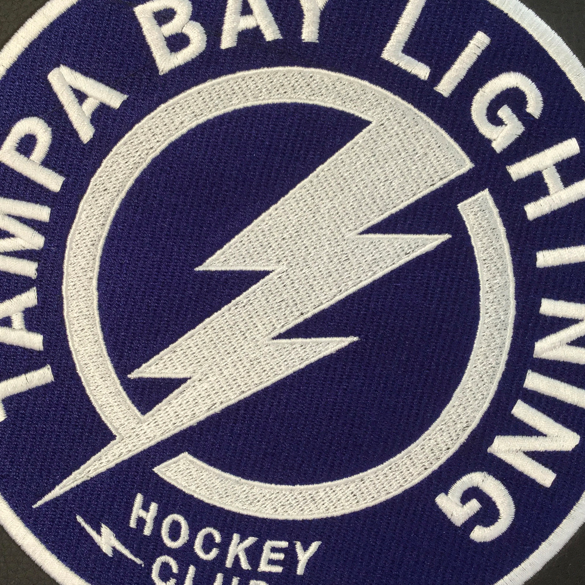Silver Loveseat with Tampa Bay Lightning Alternate Logo