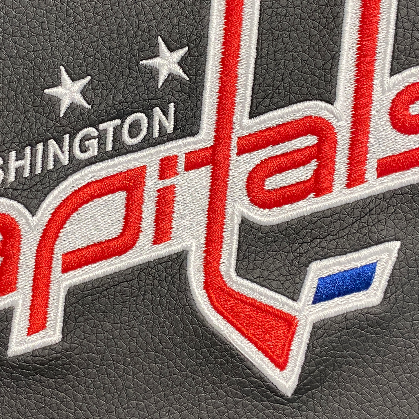 Silver Club Chair with Washington Capitals Logo