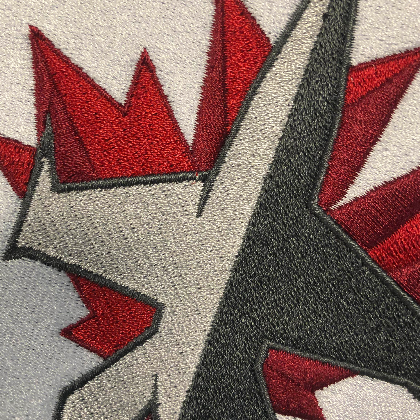 Silver Sofa with Winnipeg Jets Logo
