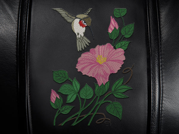 Silver Sofa with Hummingbird Logo Panel