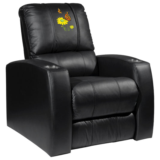 Relax Home Theater Recliner with Butterfly & Daisy Logo Panel