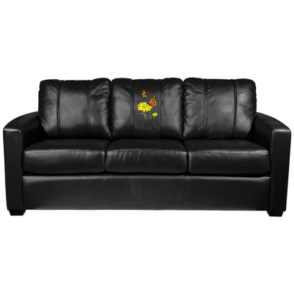 Silver Sofa with Butterfly & Daisy Logo Panel