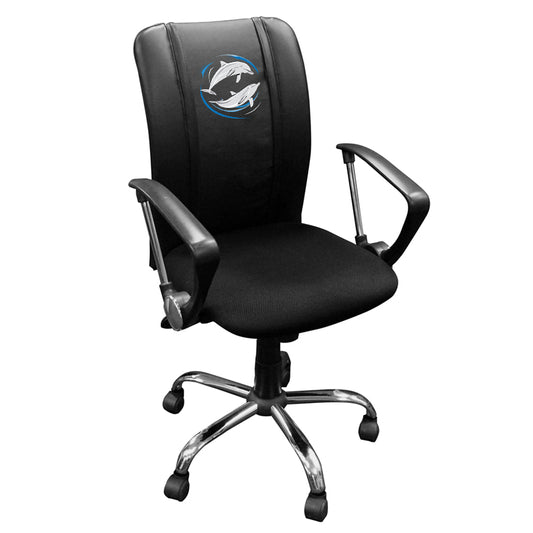 Curve Task Chair with Dolphin Swirl Logo
