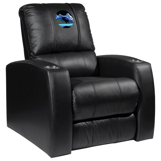 Relax Home Theater Recliner with Moose Mountain Scene Logo Panel