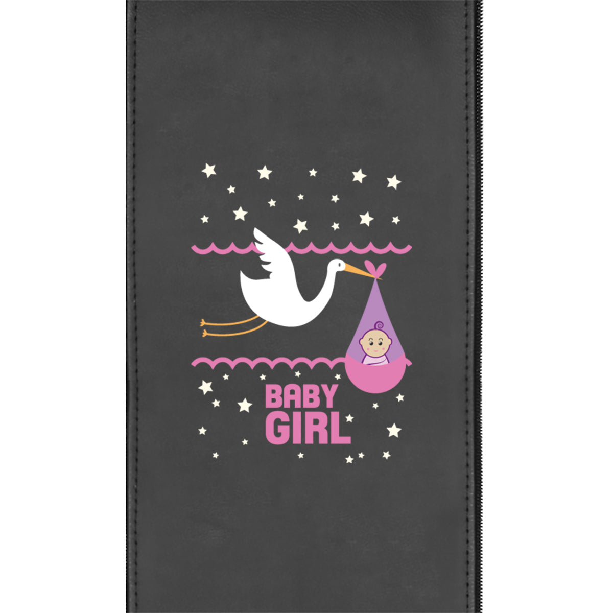 Baby Girl Stork Logo Panel