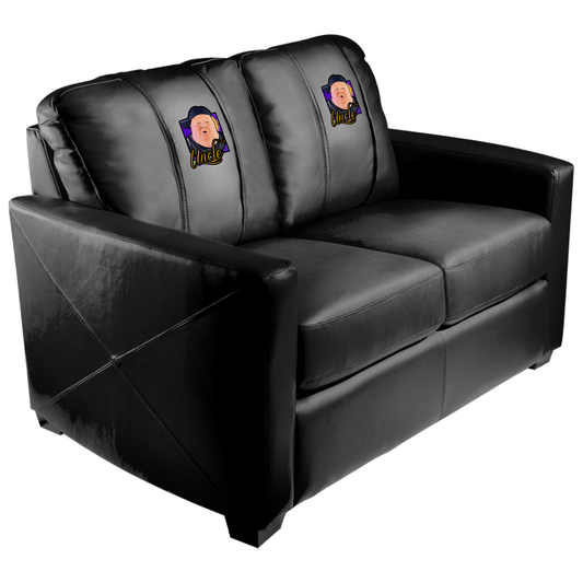 Stationary Loveseat with Tik Tok Uncle  Logo