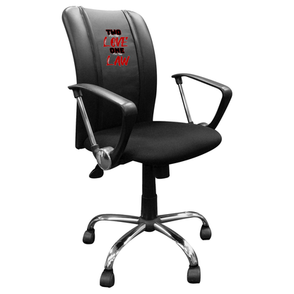 Curve Task Chair with Two For Tha Love One For Tha Law  Logo