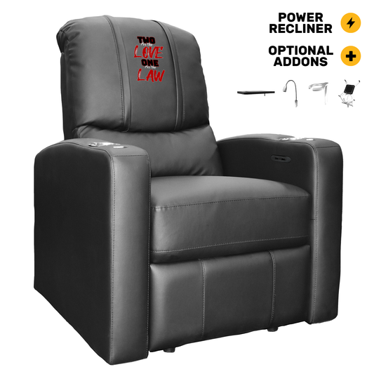 Stealth Power Plus Recliner with Two For Tha Love One For Tha Law  Logo