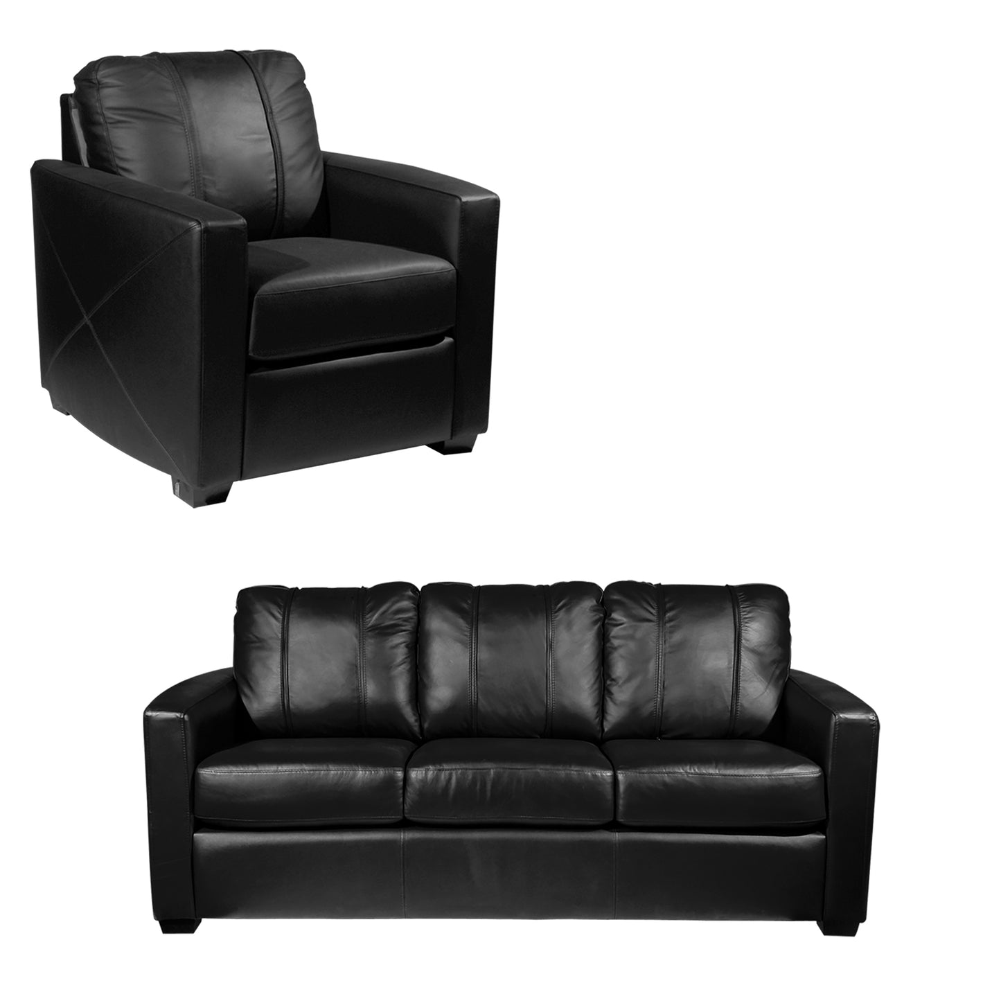 Stationary Seating Collection Commercial Grade Black Upholstery Without Logo