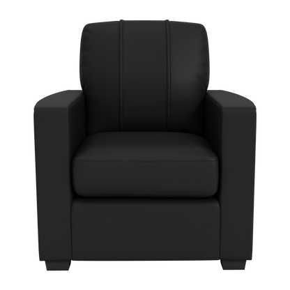 Silver Club Chair with Western Michigan Broncos Logo