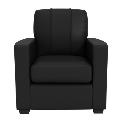Silver Club Chair with  Denver Broncos Helmet Logo
