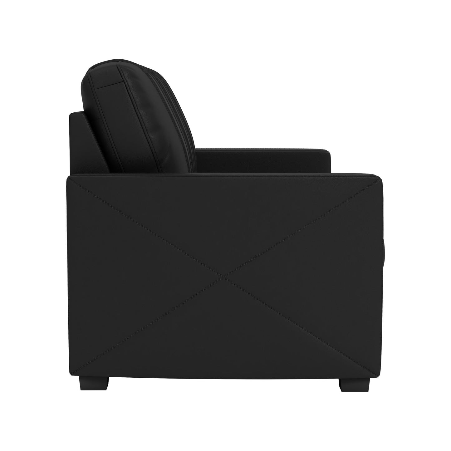 Stationary Sofa Commercial Grade Black Upholstery Without Logo