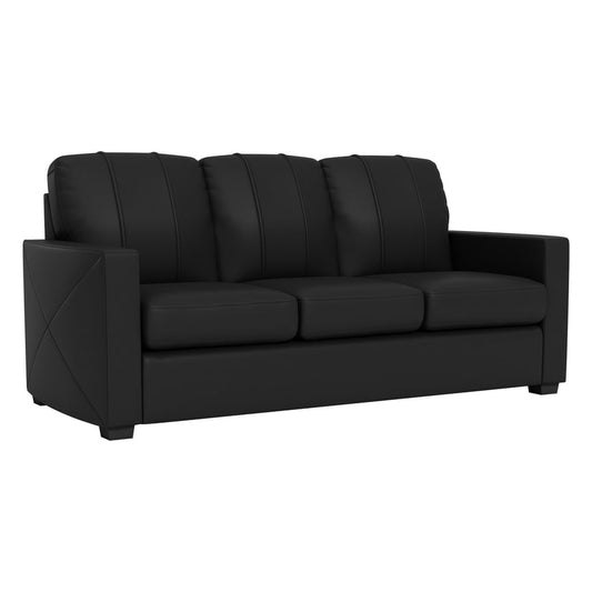 Stationary Sofa Commercial Grade Black Upholstery Without Logo