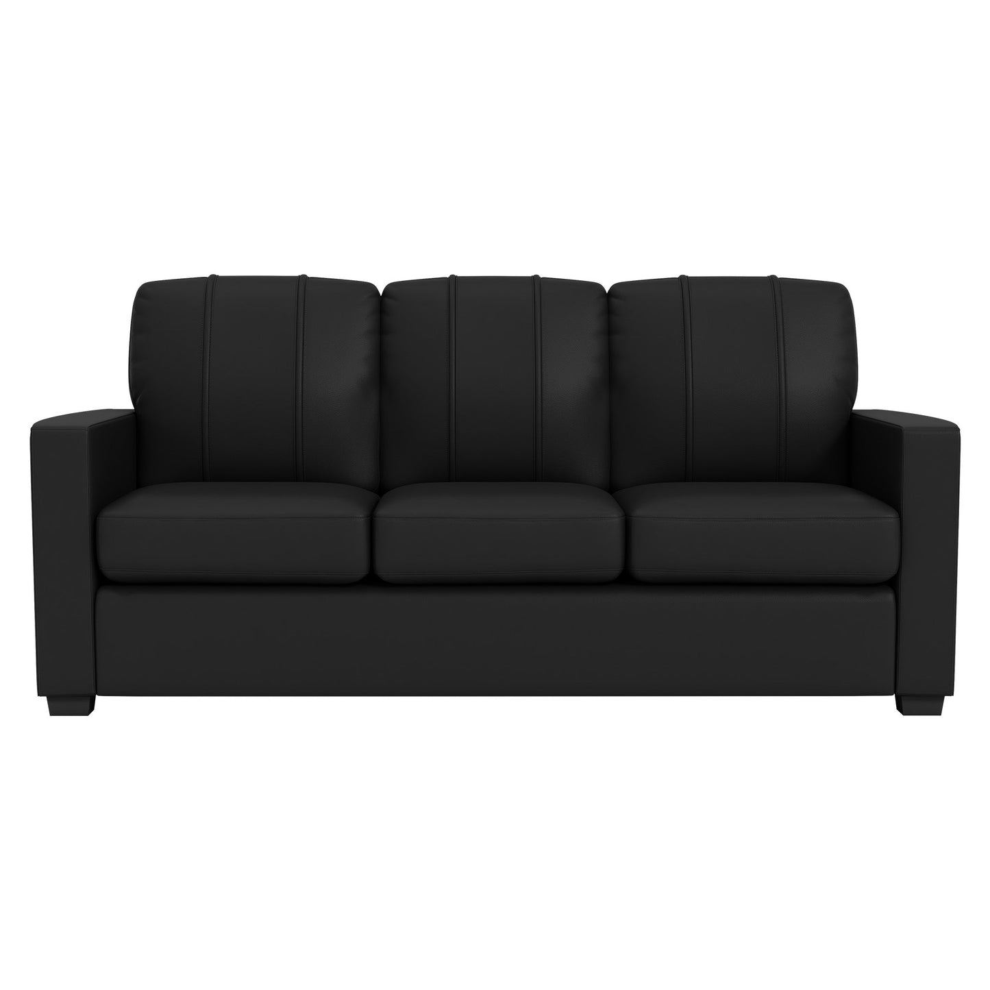 Silver Sofa with Miami Marlins Alternate Logo Panel