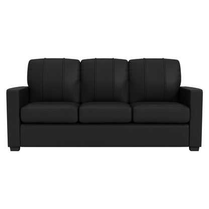 Silver Sofa with Naughty or Nice Logo