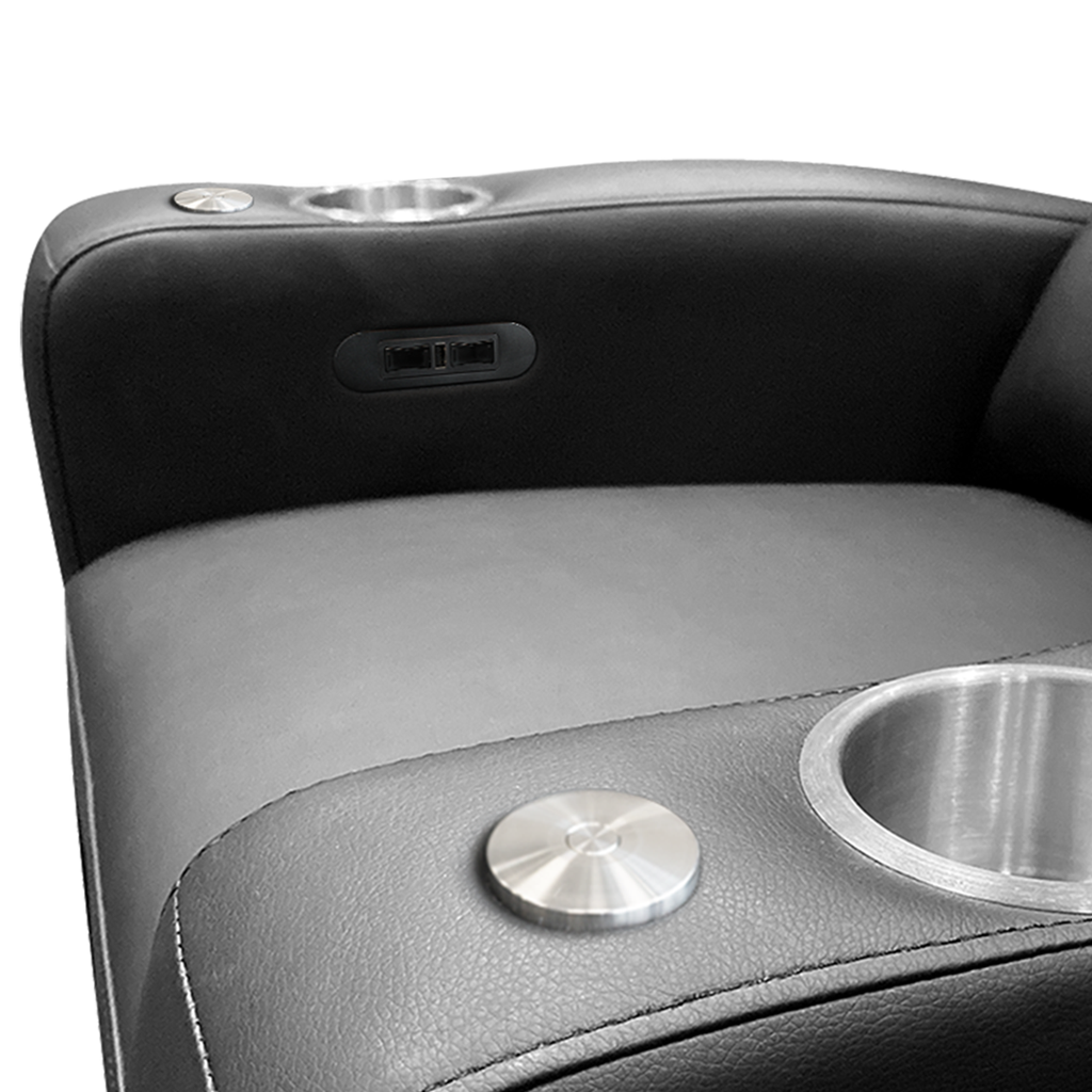 Stealth Power Plus Recliner with Brooklyn Nets Team Commemorative Logo