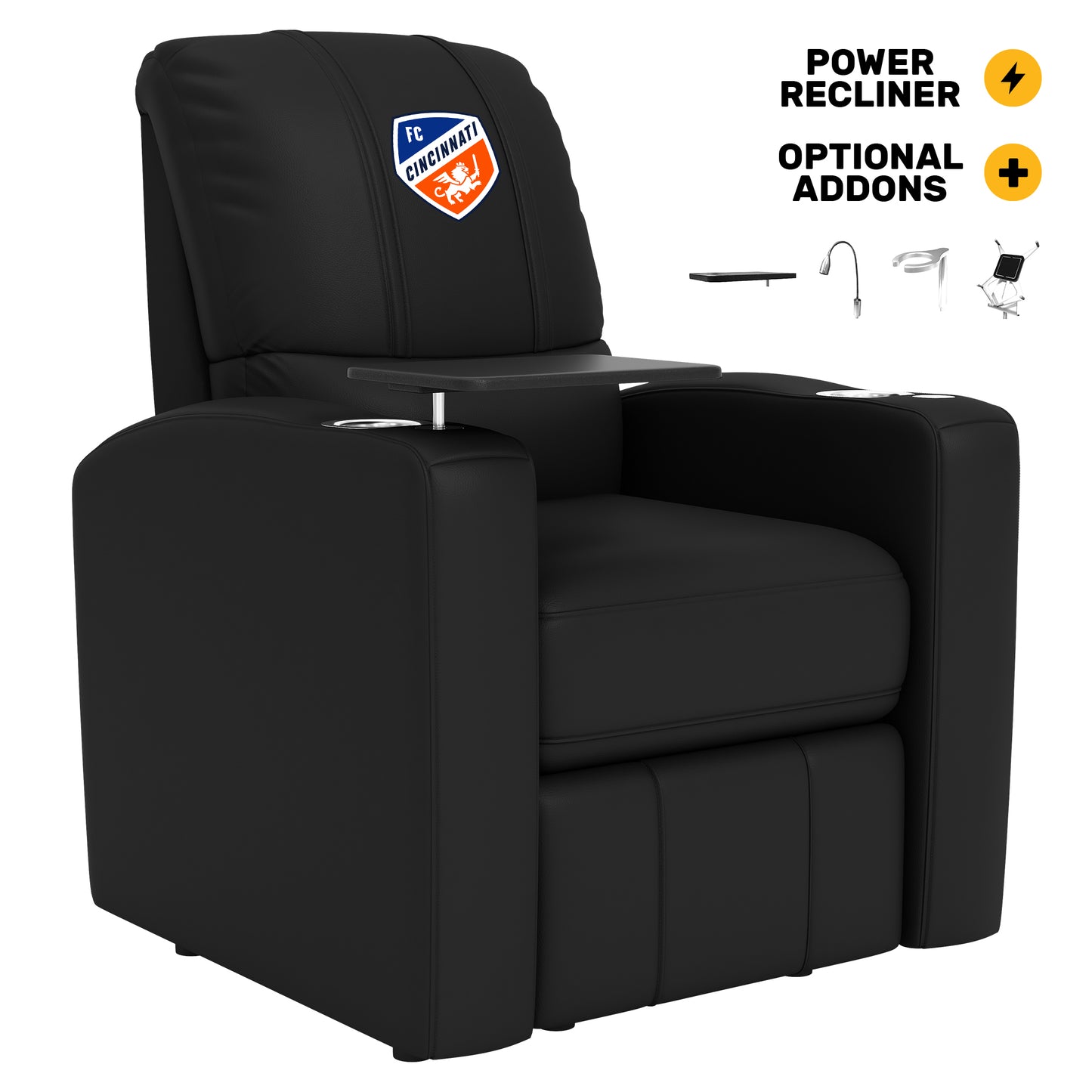 Stealth Power Plus Recliner with FC Cincinnati Logo