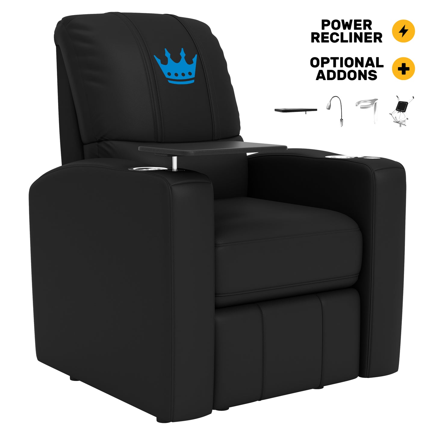 Stealth Power Plus Recliner with Charlotte FC Crown Logo