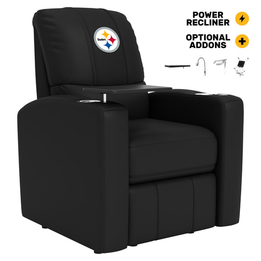 Stealth Power Plus Recliner with Pittsburgh Steelers Primary Logo