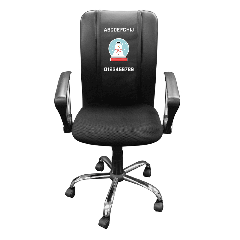Personalized Holiday Logo Curve Task Chair