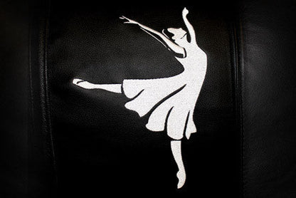 Silver Club Chair with Ballerina Logo Panel