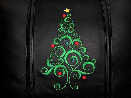 Curve Task Chair with Christmas Tree Logo