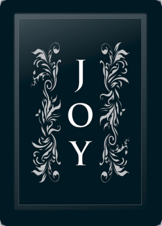 Joy Floral Vertical Silver