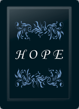 Hope Floral Horizontal Blue