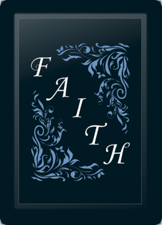 Faith Floral Diagonal Blue