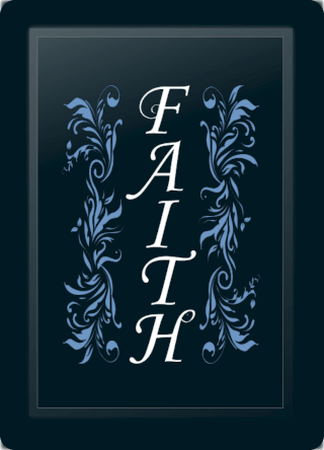 Faith Floral Vertical Blue