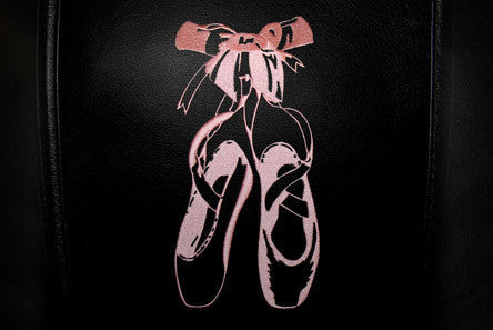 Silver Club Chair with Ballet Slippers Logo Panel