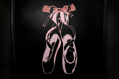 Silver Club Chair with Ballet Slippers Logo Panel