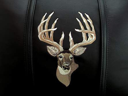 Silver Sofa with Deer Head-Whitetail Logo