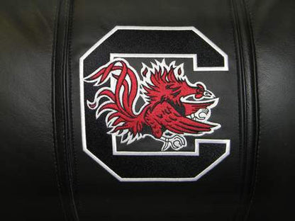 Silver Sofa with South Carolina Gamecocks Logo