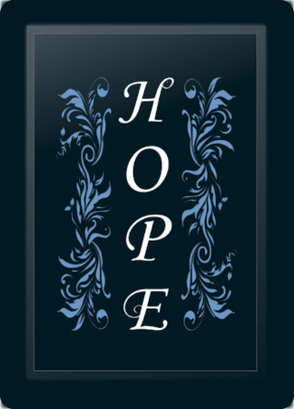 Hope Floral Vertical Blue