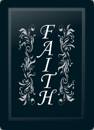 Faith Floral Vertical Silver