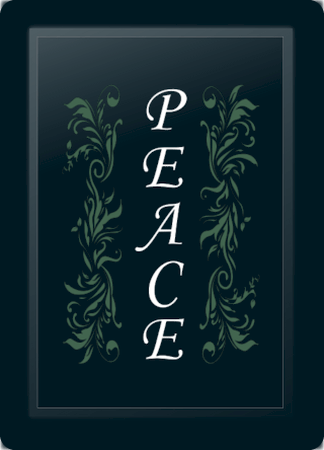 Peace Floral Vertical Sage